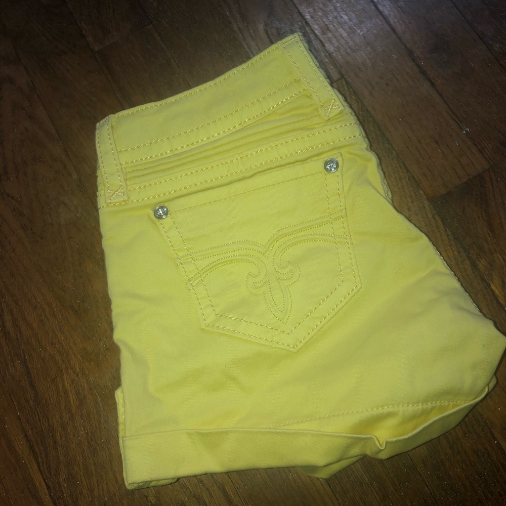 yellow rock revival shorts